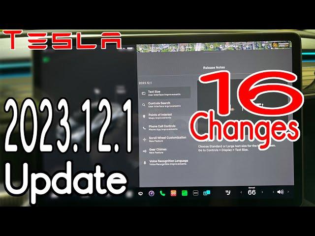 Tesla Model 3/Y - Software Update 2023.12.1 / 2023.12.5