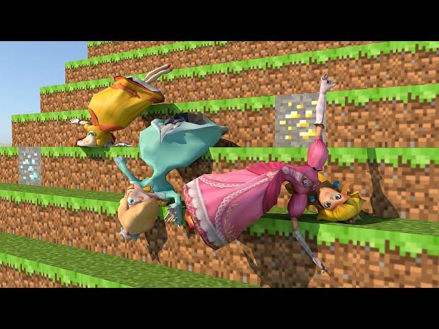 Princess Peach vs Princess Daisy vs Princess Rosalina [Race]