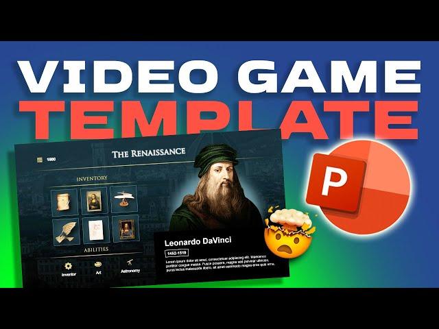 VIDEO GAME-STYLE presentation in POWERPOINT  How to do it and GIVEAWAY!