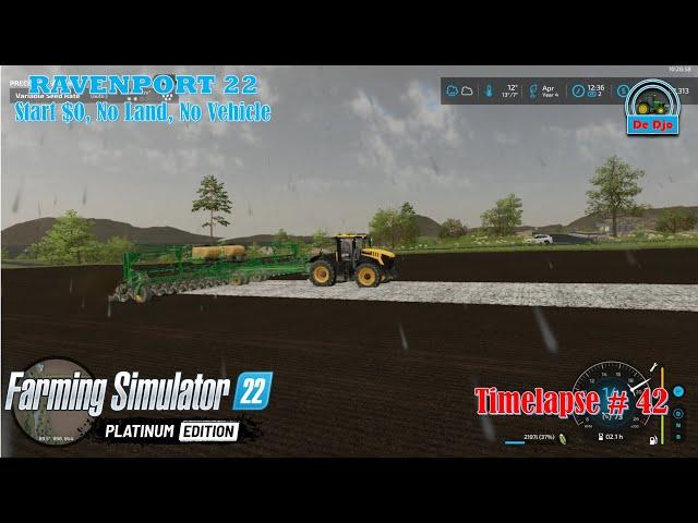 Ravenport22 || Start $0, No Land, No Vehicle || Planting Corn, Rolling || Timelapse 42