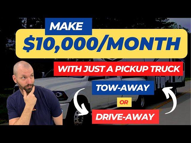 Make $10,000 A Month With A Pickup Truck Hauling RV's!!