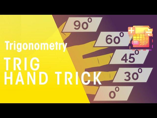 Exact Trig Values - Hand Trick | Trigonometry | Maths | FuseSchool