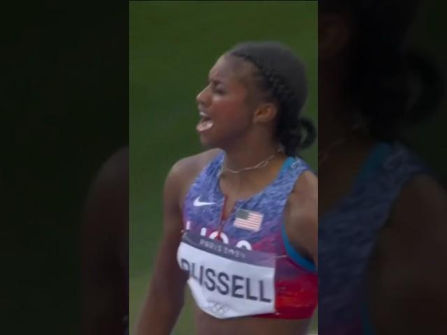 Masai Russell’s Olympic debut turns GOLD 