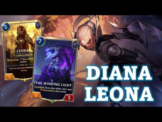 NIGHTFALL In Standard! Leona Diana - Masters Deck Gameplay Legends of Runeterra