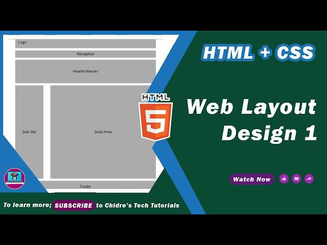 How to create Website Page Layout in HTML CSS | using Float - Web Layout Design Tutorial 01 