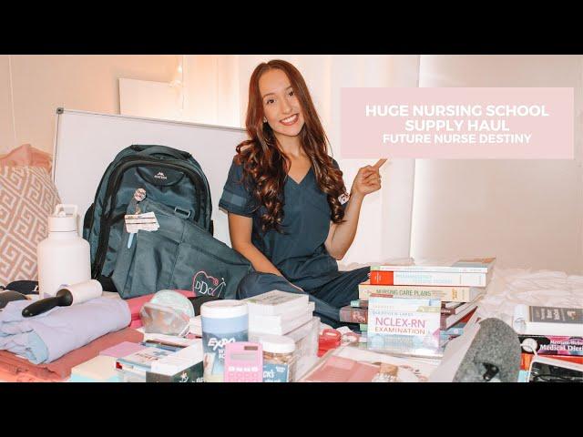 HUGE NURSING SCHOOL SUPPLY HAUL | Future Nurse Destiny