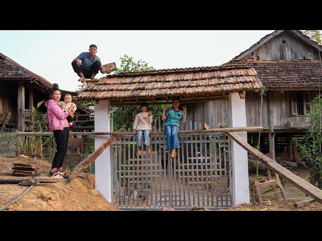 Completed House Foundation and Gate Roof | Family farm