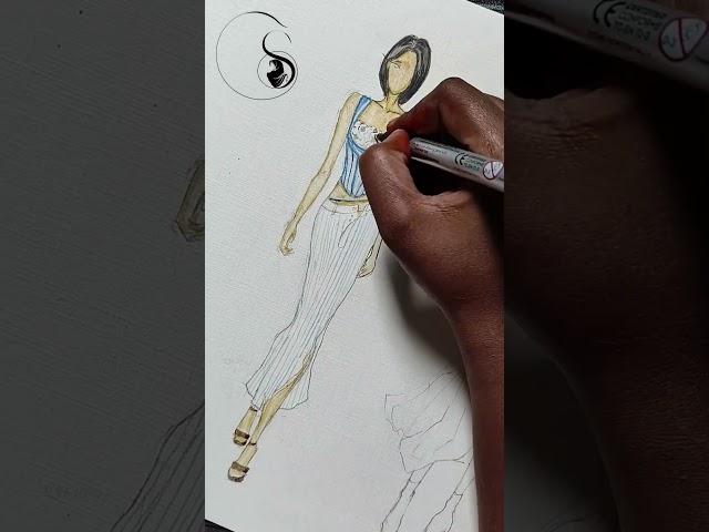 Fashion illustration by muthalshasheriff #fashionart #033 #fashionillustrationgallery #viralvideo