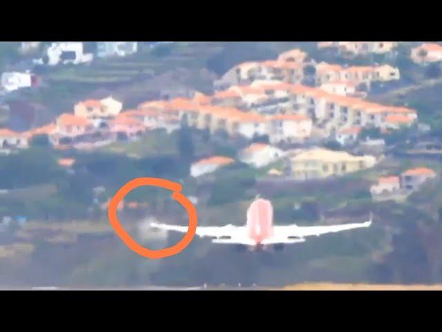 BOEING DUMPING FUEL DURING THE TAKEOFF at Madeira Airport ️