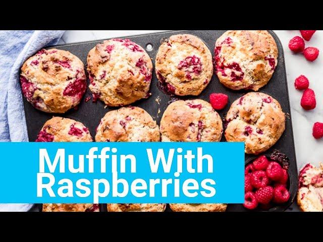 Raspberry Muffins - How To Make a Muffins  Recipe Muffin With Raspberries, Mini Cupcake ️