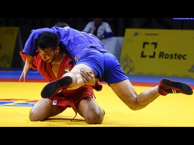 SAMBO. RAKHMONOV (UZB) vs GRIGORIAN (RUS). World Championships 2019 in Korea. Final