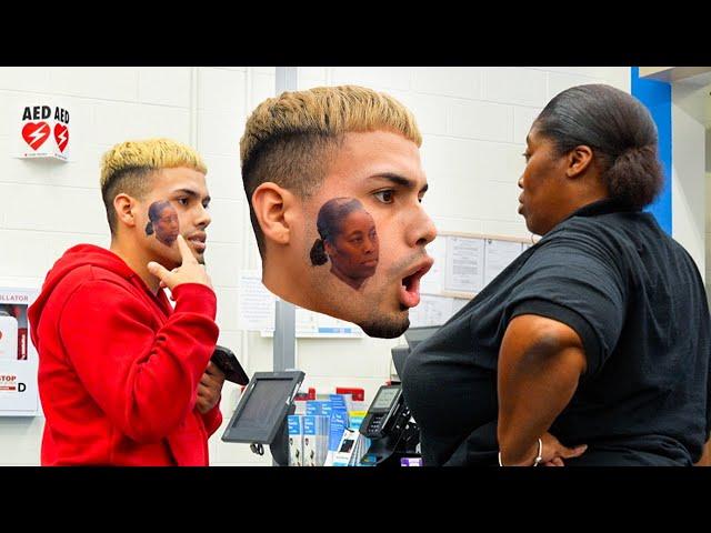 Tattooing Strangers Faces On My Face Prank!