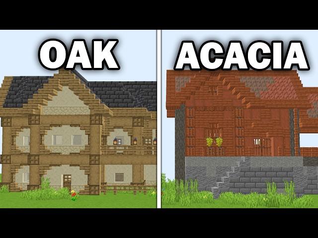 Building a House Out of Every Minecraft Wood