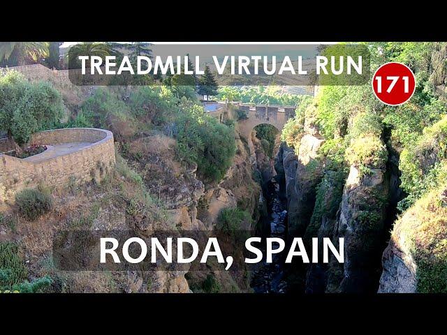 Treadmill Virtual Run 171: Ronda, Málaga, Andalusia, Spain