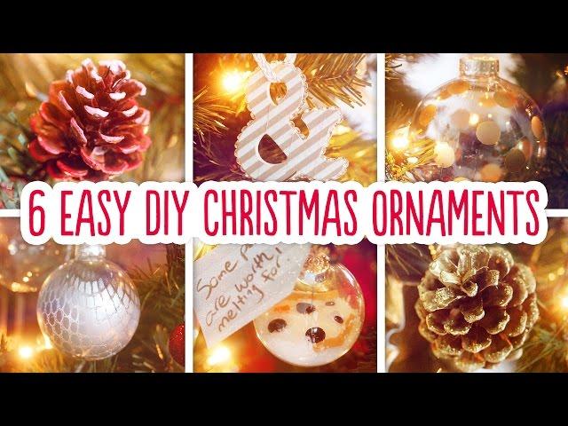 6 Easy DIY Christmas Ornaments