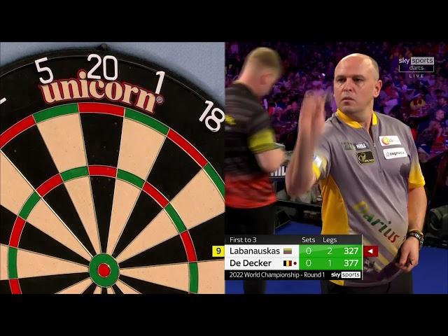 NINE DARTER! A SECOND NINE-DARTER IN 24 HOURS! Darius Labanauskas strikes perfection at Ally Pally!