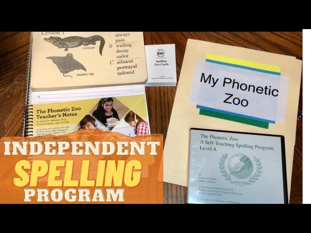 IEW Spelling Program- Phonetic Zoo Spelling.  Use for homeschooling multiple ages!