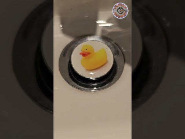 DIY Cute sink cover with a duck - Test after installation #fun #family #diy #duck