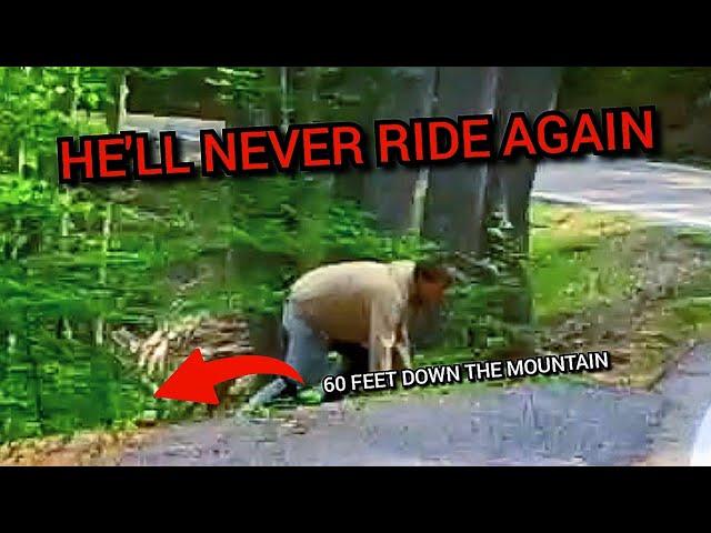 HE DRAGGED HIMSELF UP THE MOUNTAIN || Bike is destroyed by the Tail of the Dragon