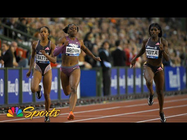 Brittany Brown outduels Daryll Neita to win 200m at Diamond League Finals | NBC Sports