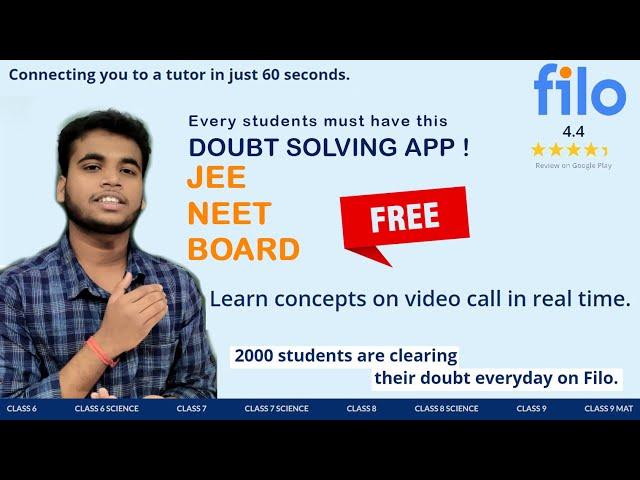 Filo student app free doubt clearing app for Math, Physics, Chemistry | homework | JEE, NEET, BOARDS