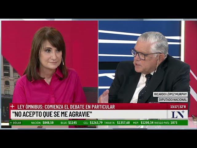 Ricardo López Murphy: "Javier Milei necesita poder desarrollar su gobierno"; Ley Ómnibus