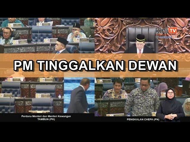 Dewan kecoh, Anwar terpaksa tinggalkan dewan