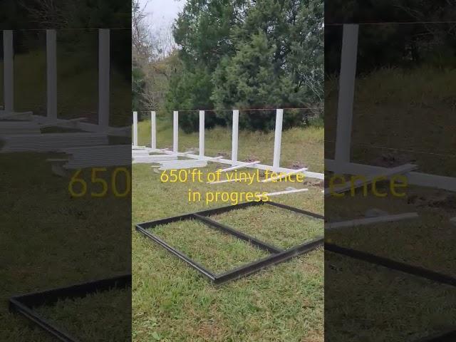 Vinyl pvc fence.