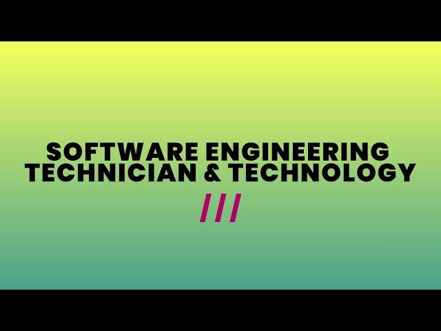 Software Engineering Technician & Technology (1046/1132)