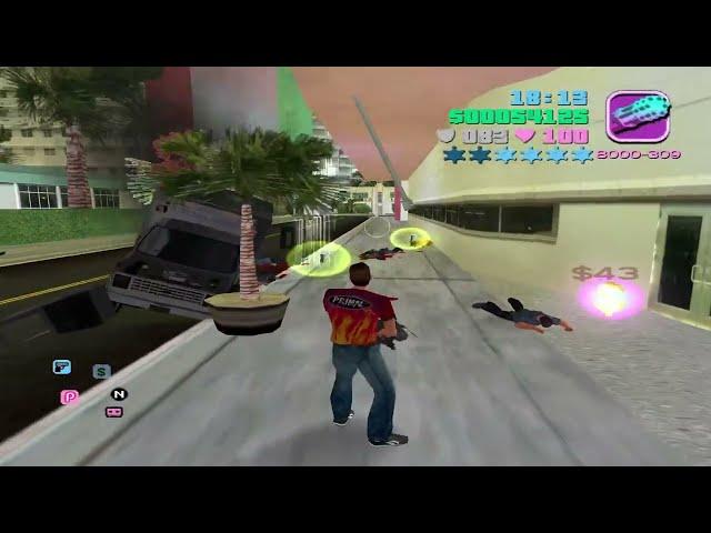 GTA VC [R.D.E. 4.0.4] - GTA VC Super 6 Star Police Chase Escape - GTA Mod Trainer - #24