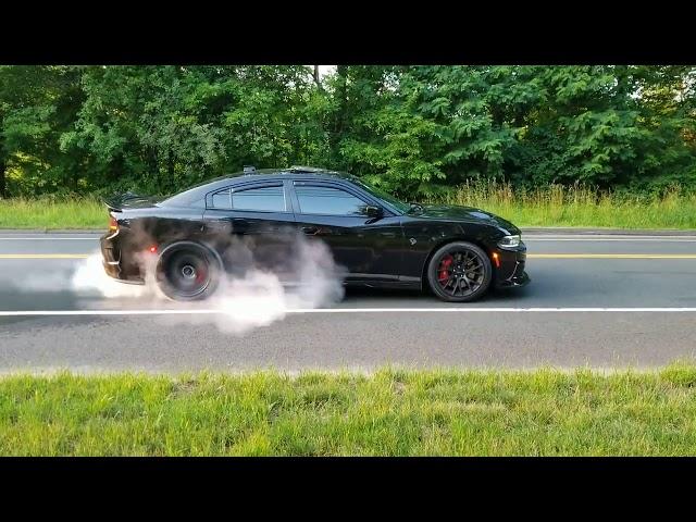 2016 Dodge Charger Srt Hellcat Monster Burnout 4K