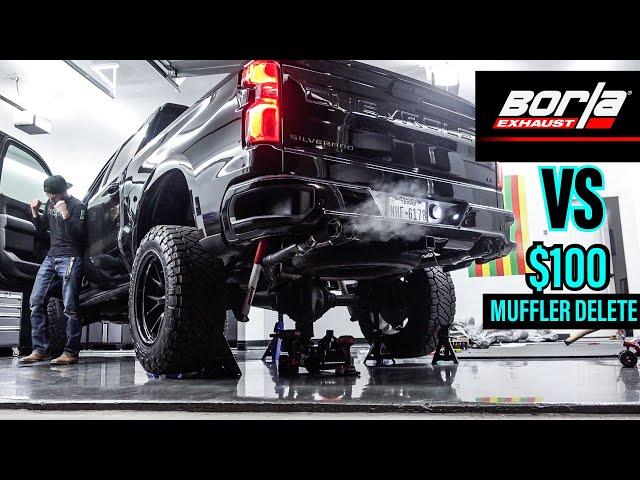 BORLA S-Type Exhaust vs Straight Pipe - Silverado / Sierra