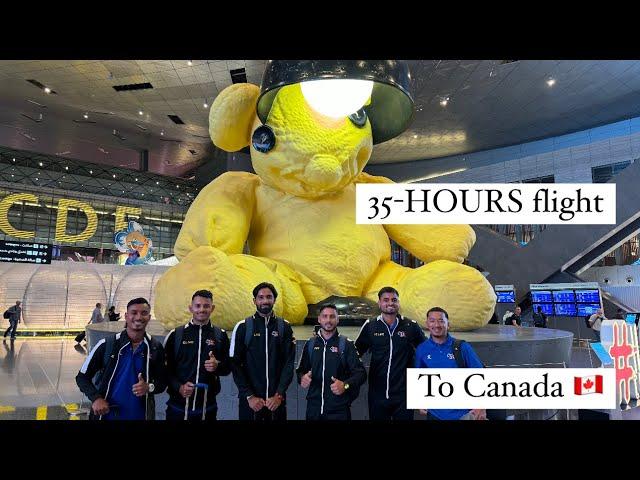 THIS IS IT ! FLIGHT DAY!! TRAVEL TO CANADA  !! 34- hours flight ️ 🫣! (Travel Vlog )