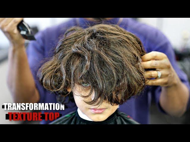 TRANSFORMATION HAIRCUT TUTORIAL: MID TAPER | TEXTURE TOP