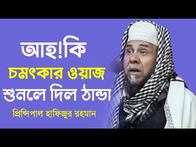 আহ!কি চমৎকার ওয়াজ শুনলে দিল ঠান্ডা প্রিন্সিপাল হাফিজুর রহমান | সিলেটি ওয়াজ