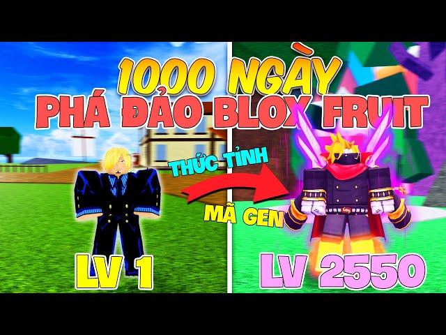 SANJI 1000 NGÀY PHÁ ĐẢO BLOX FRUIT TỪ LV1 ĐẾN LV MAX THỨC TỈNH MÃ GEN CYBORG V4 FULL GEAR | ZPTDT