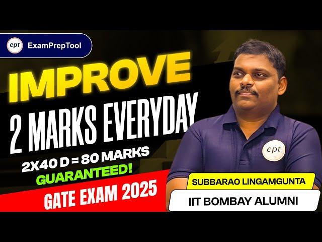 How to get guaranteed 80 marks in just 40 days? GATE 2025 Strategy by Expert Faculty #gate2025 #gate