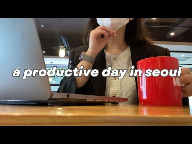 VLOG | A PRODUCTIVE DAY IN SEOUL  | study, visiting new clinic