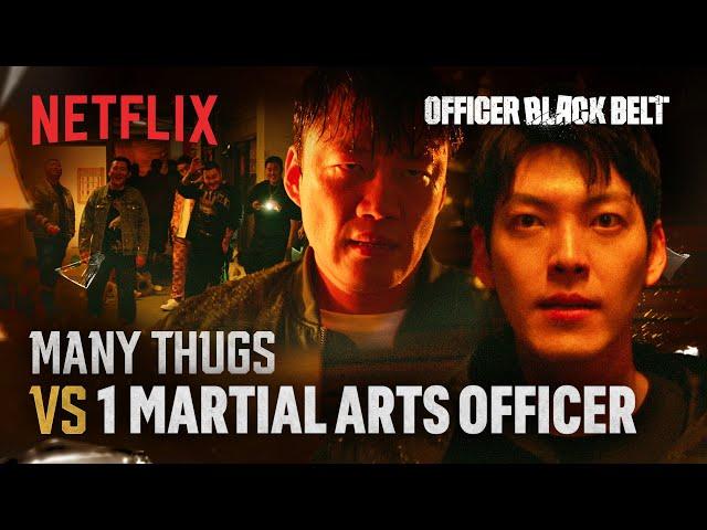 Kim Woo-bin is ambushed by a group of thugs | Officer Black Belt | Netflix [ENG SUB]