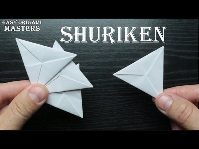 How to make a shuriken out of paper  Origami shuriken