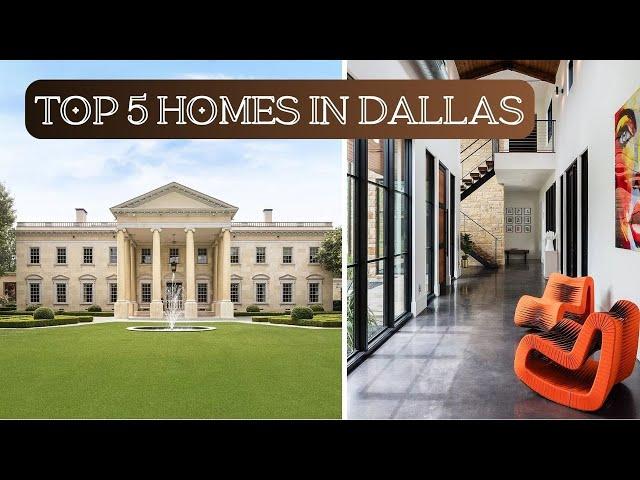 TOP 5 luxury homes in DALLAS Texas I BEST and most expensive real estate listings