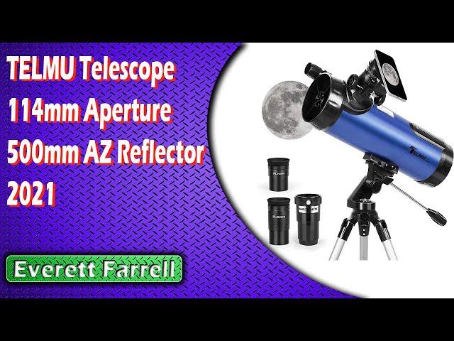 TELMU Telescope 114mm Aperture 500mm AZ Reflector 2021