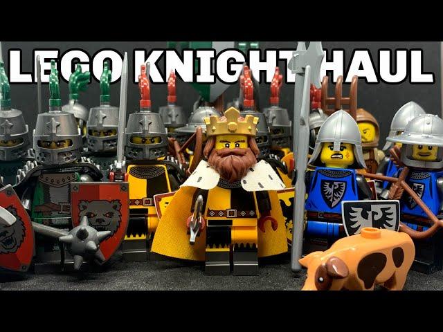 LEGO Knight HAUL -  BLACK FALCONS + RAVEN + BEAR Knights! -  FULL Medieval Castle collection!