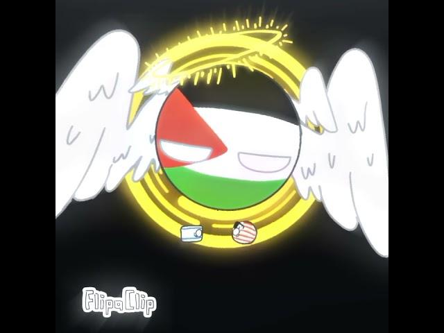 "the angel of Palestine" | ( very cringe edit ) #shorts #freepalestine #countryballs #video #edits