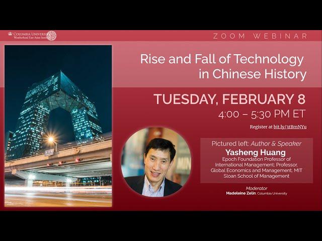 Rise and Fall of Technology in Chinese History