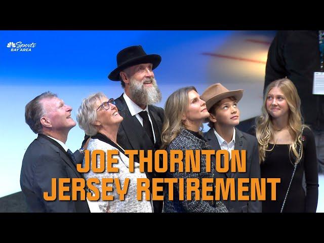 Joe Thornton reflects on storied career at Sharks jersey retirement ceremony | NBC Sports California