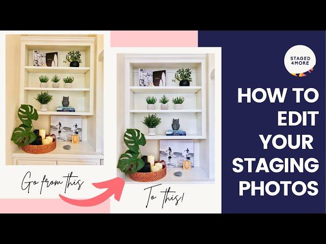 How to edit your home staging photos -- straightening your crooked photo!