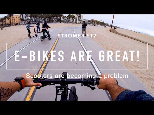 Stromer ST2 E-Bike Review & The Scooter Epidemic!