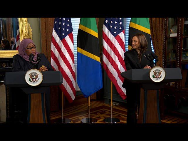 Vice President Harris Holds a Bilateral Meeting with President Samia Suluhu Hassan of Tanzania