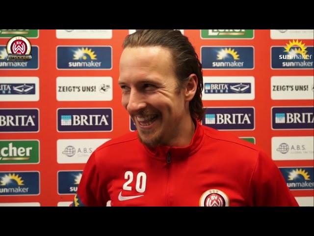 Moritz Kuhn nach dem Spiel SVWW vs. SC Preußen Münster